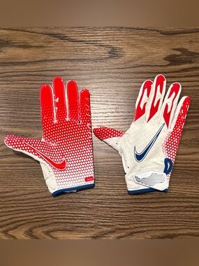 Men’s Size Small Nike Vapor Jet 6.0 Football Receiver Gloves White/Red/Blue NEW